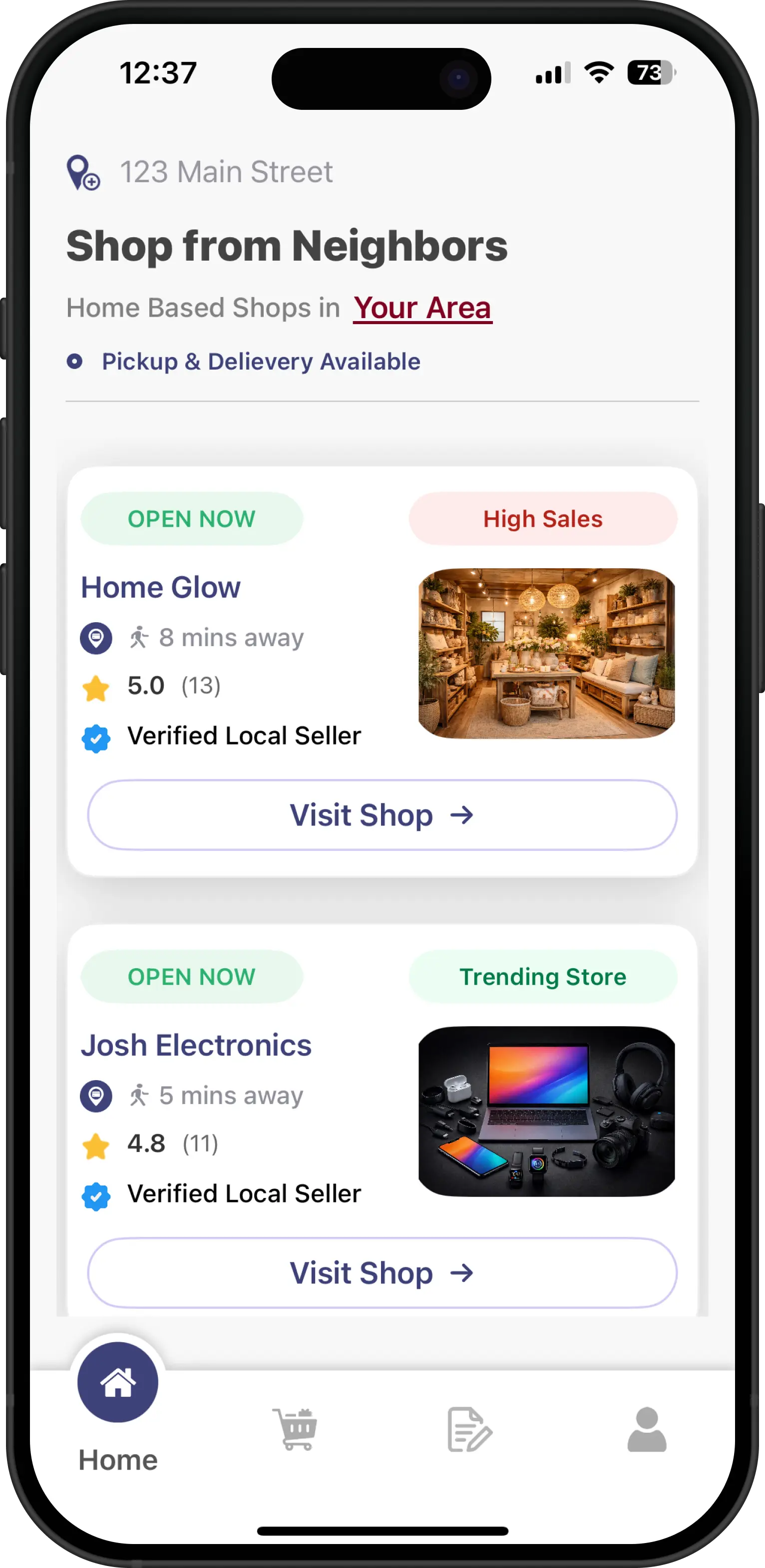 Browse shops