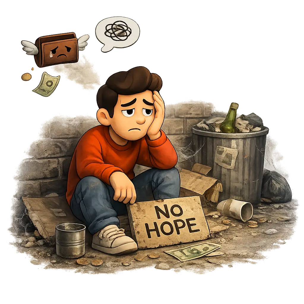 Valuable items sit unused and make people nothing.
